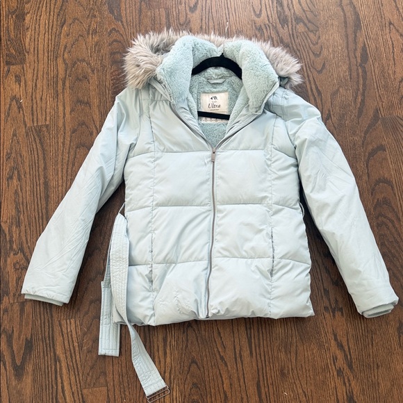 Abercrombie Kids Light Blue Puffer Jacket
